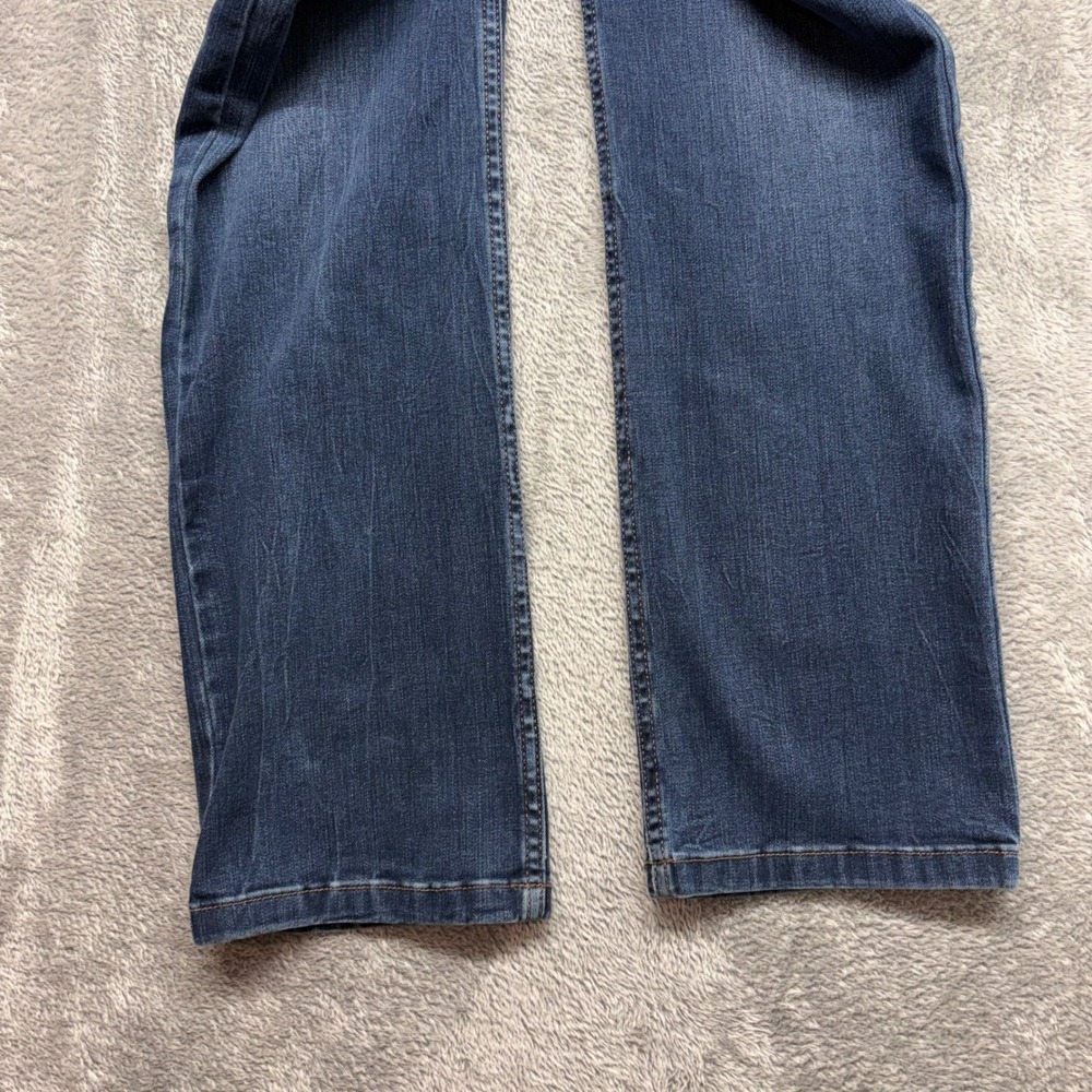 Jones New York Lexington Straight Jeans Womens 29x30 Blue Excellent Dark Wash - Picture 3 of 16